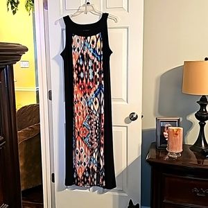Elie McCarthy color block maxi dress size 2X